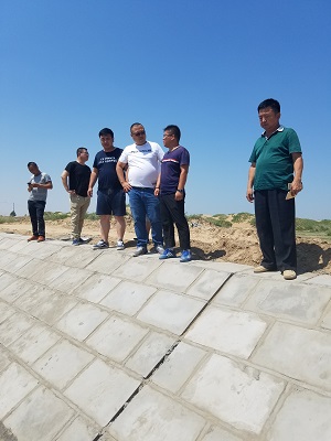 董事長薛躍虎對我公司正在施工項(xiàng)目進(jìn)行實(shí)地考察